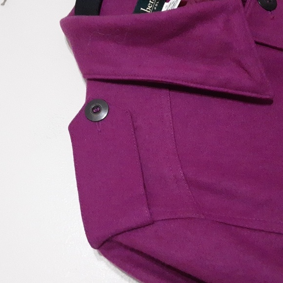 Vintage harve Bernard utility shacket coat women wool blend 12 y2k retro comfy - Picture 5 of 9